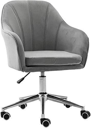Velvet Task Chair - Adjustable Swivel Rolling Purple