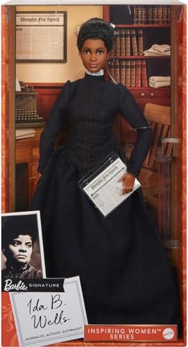 Ida B. Wells Inspiring Women Doll - Blue Dress Newspaper Accessory Ages 6+