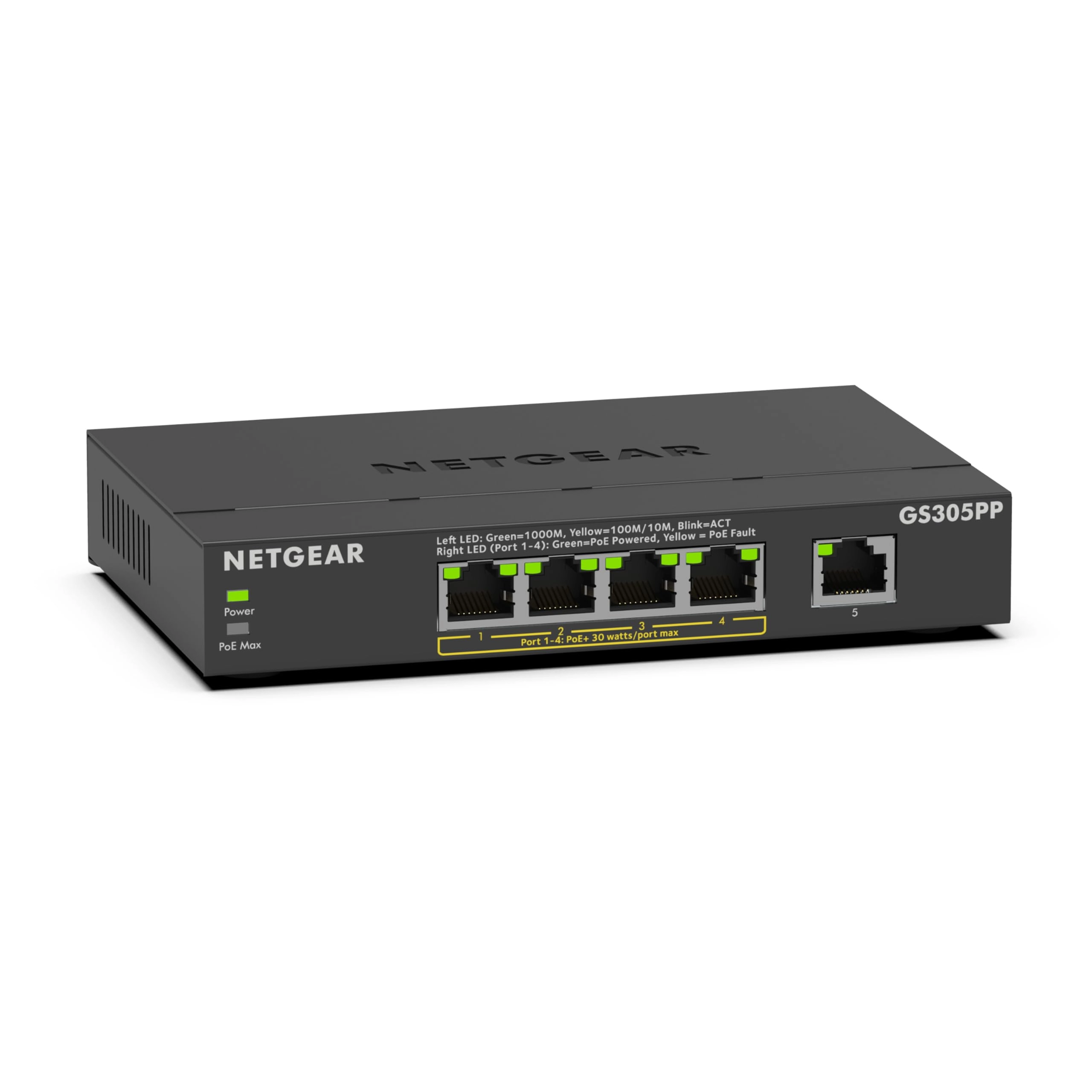 NETGEAR GS305PP-300EUS - 5-ports