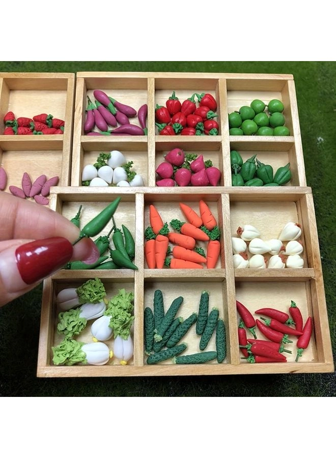 Generic Realistic Polymer Clay Vegetables Fruits Miniature Dollhouse Accessories - Polymer Clay 10pcs.