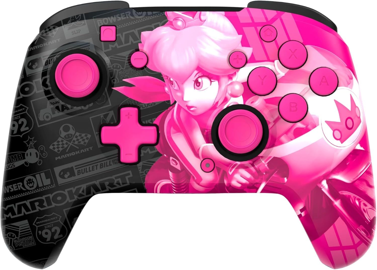 PDP Nintendo Switch Rematch Glow Wireless Controller Peach