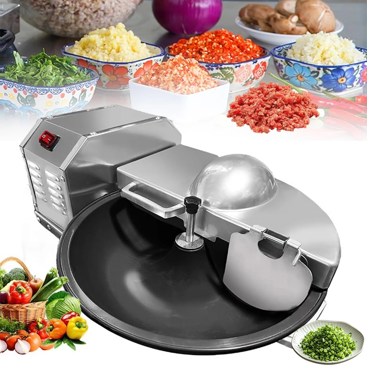PGYUCFJ Meat & Vegetable Cutter - 5L Electric