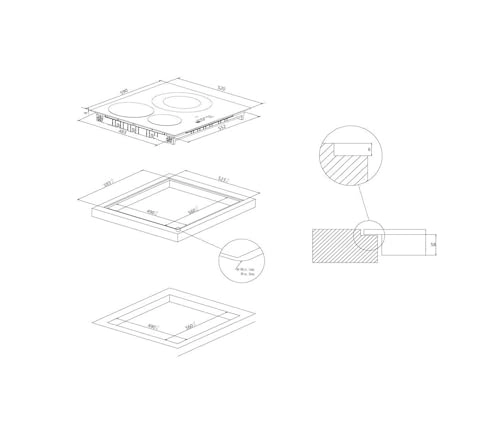 RI633C/M1 Induction hob