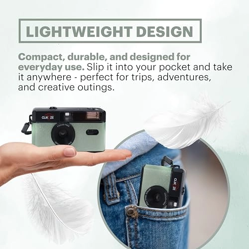 35mm Half-Frame Reloadable Film Camera - fixed-focus