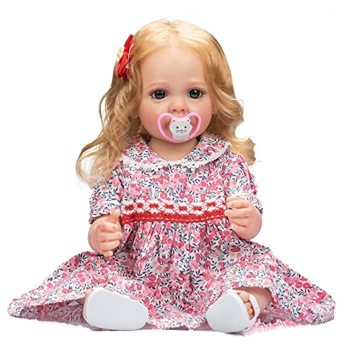 Yannik Smile Reborn Baby Doll - 55 cm Silicone Blue Eyes