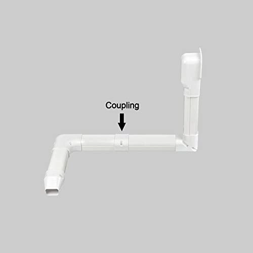 PVC Line Cover Kit - 4" Coupling PVC White