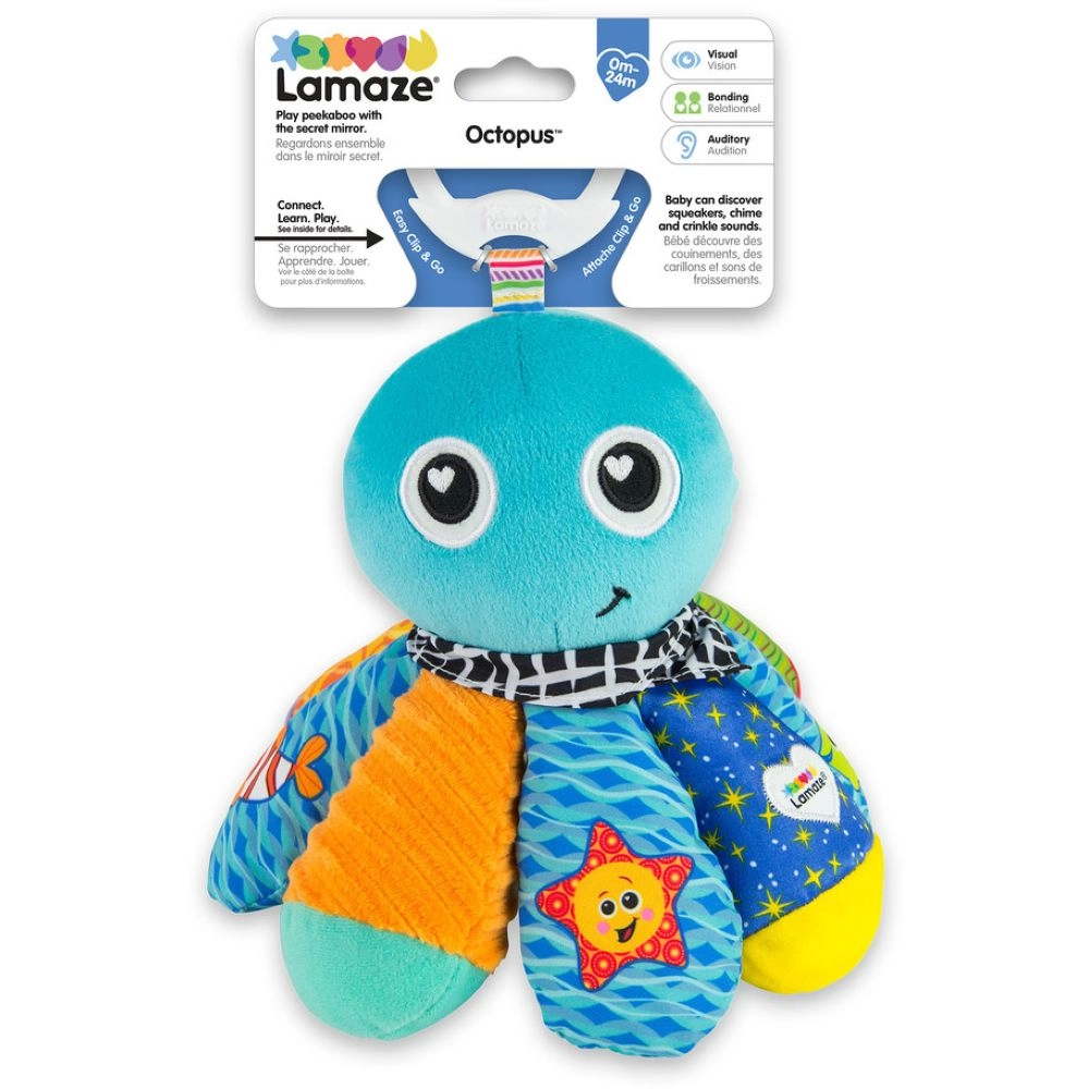 Lamaze Salty Sam Octopus Clip On Toy - Suitable for 0 to 2 Years