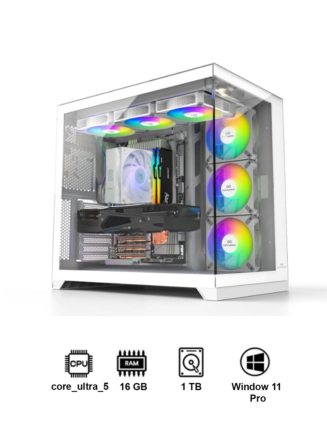 INFINIARC Gaming Cube Ultra RTX 3050 - 16 GB 1TB