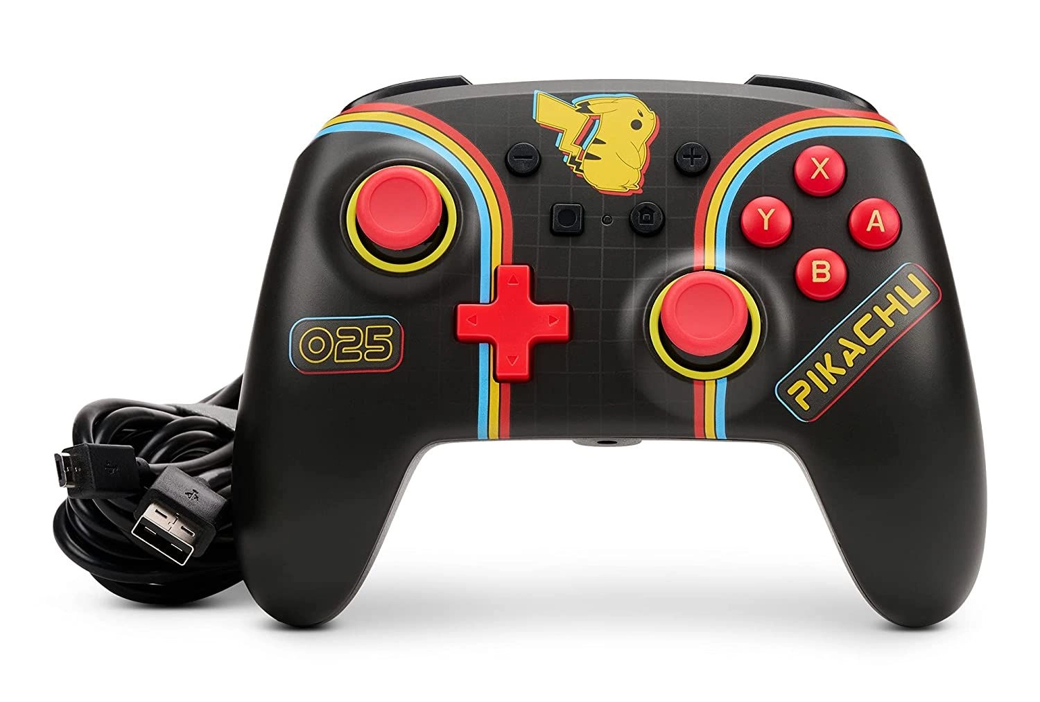 Switch Enhanced Wired Controller - Pikachu Arcade