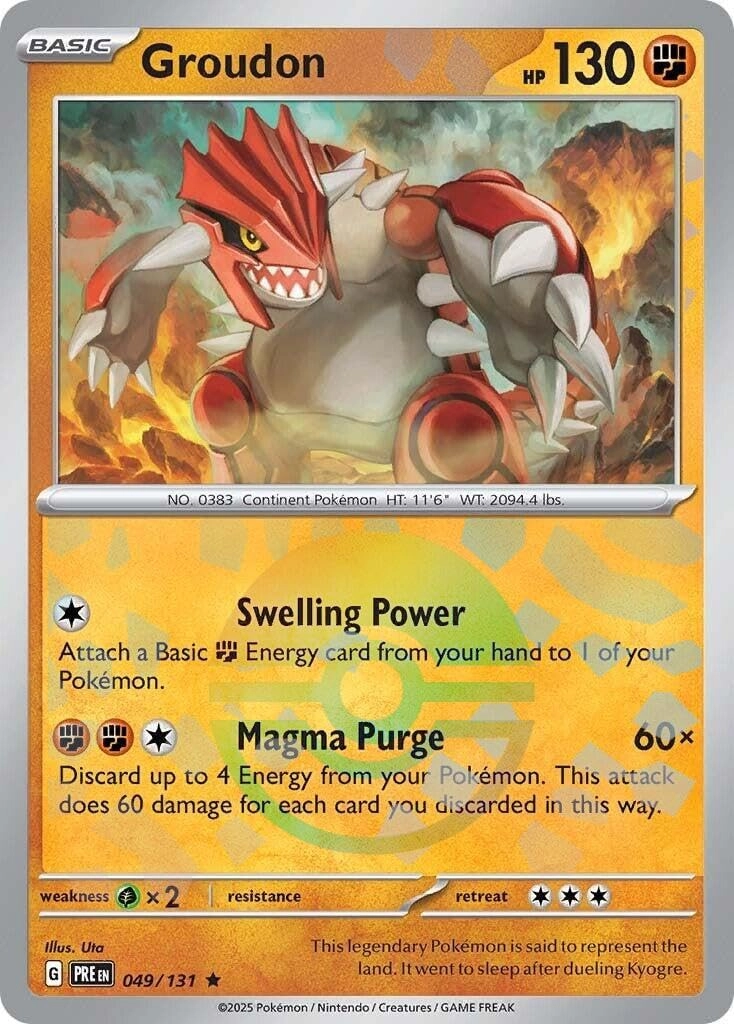 Pokémon Groudon 49/131 - Prismatic Evolution