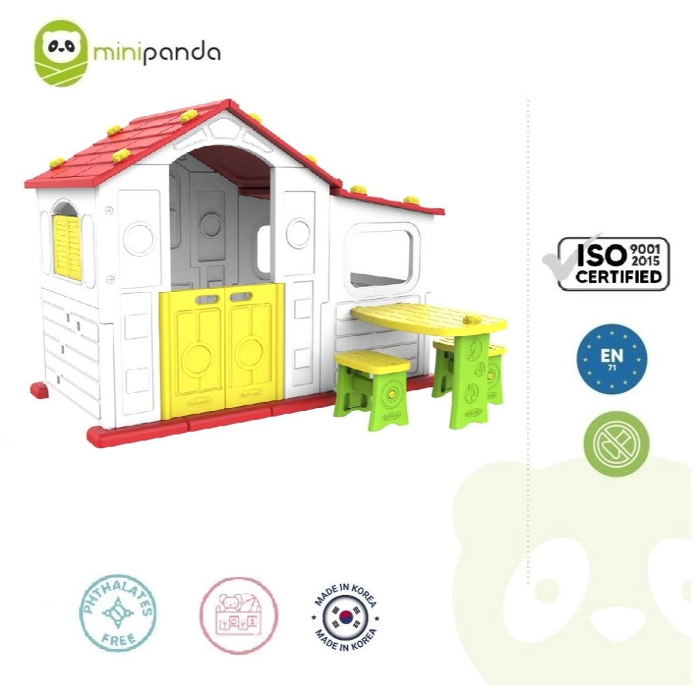 Tomo Big Playhouse - Table & Chairs UV-Protected Plastic