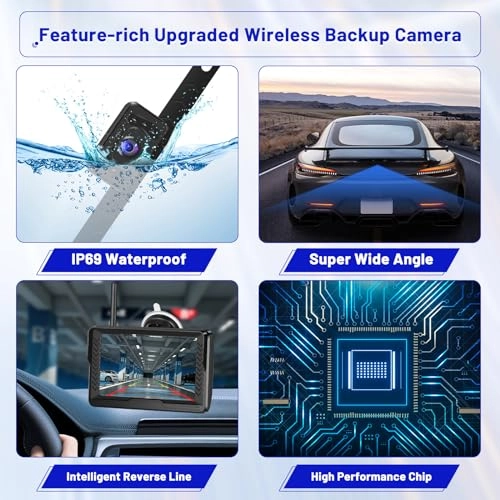 Wireless Digital Reversing Camera Kit - Night Vision Wireless 1080P