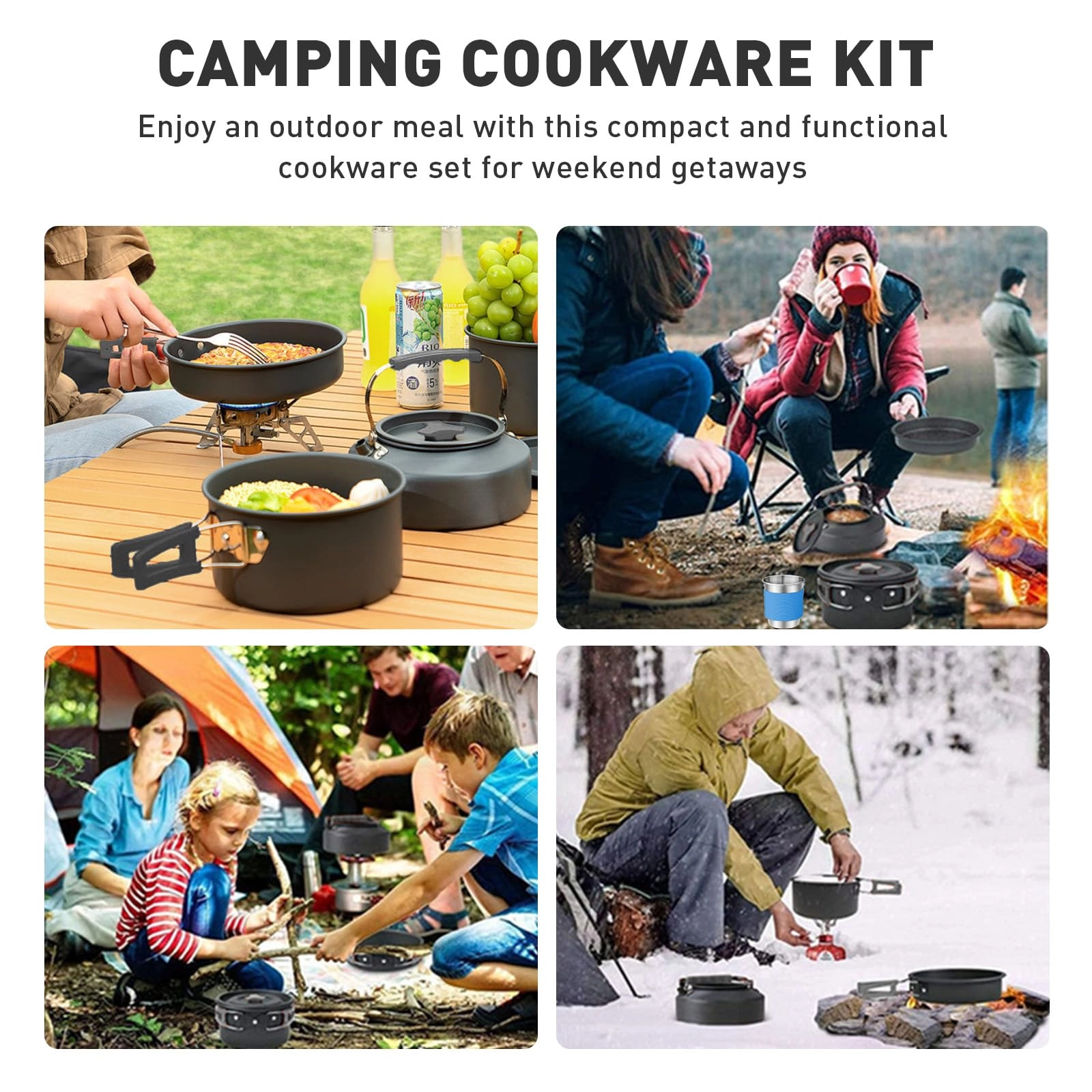 Camping Cooking Set - 17 pieces