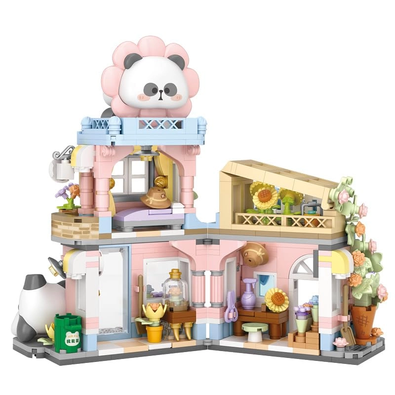 Flower Panda Workshop Street View Shop - Panda 810 pcs