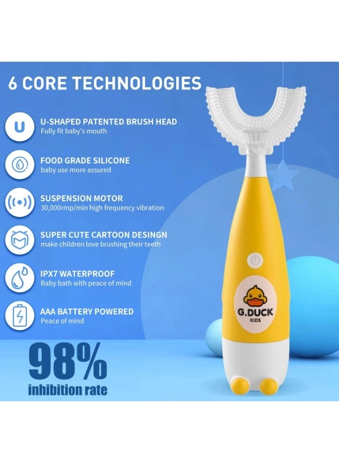 Kids U-Shape Electric Tooth Brush - 2-in-1 30,000 VPM IPX7