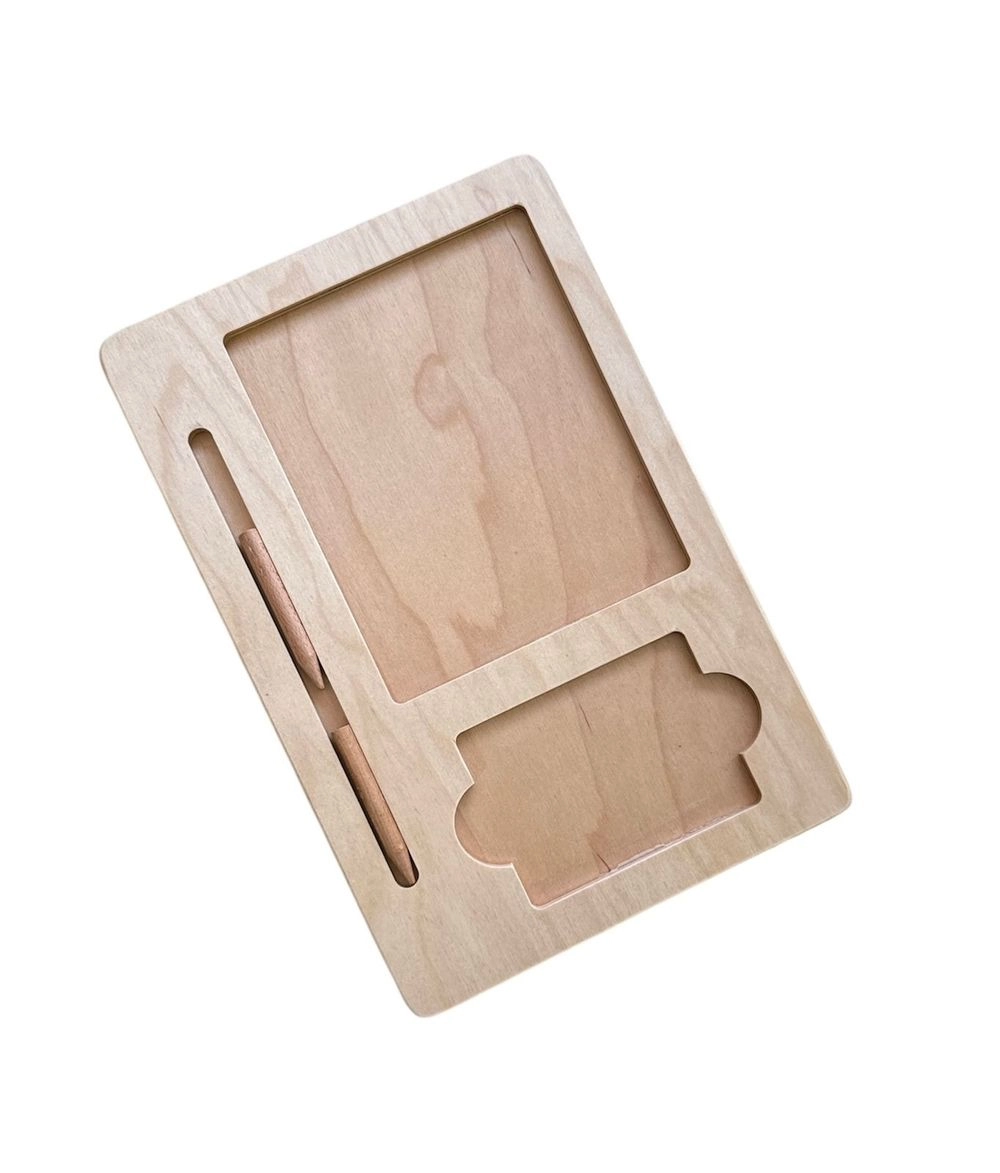 Sand And Tiles Tray - multilayer birch plywood rounded edges non-toxic