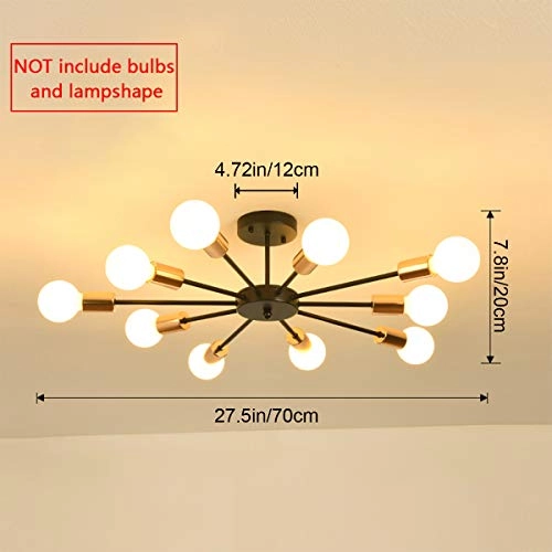 Modern Sputnik Chandeliers - Dimmable