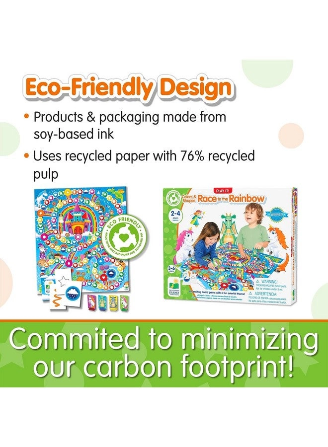 Play It! Colors & Shapes Race to The Rainbow - 3 Years and Up