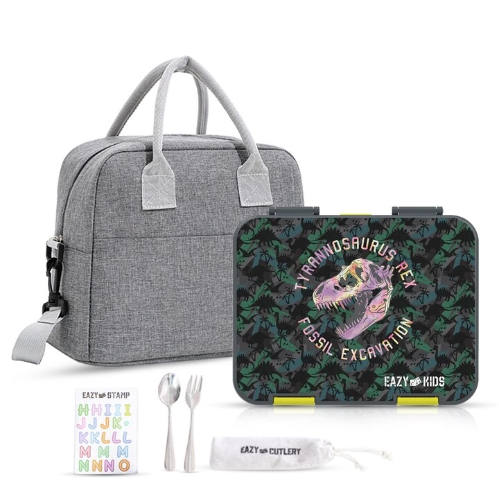 6 & 4 Convertible Bento Lunch Box - TREX Blue