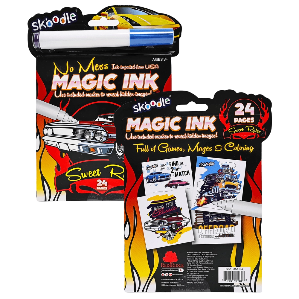 Magic Ink Activity Book With Marker - 1 Magic Marker