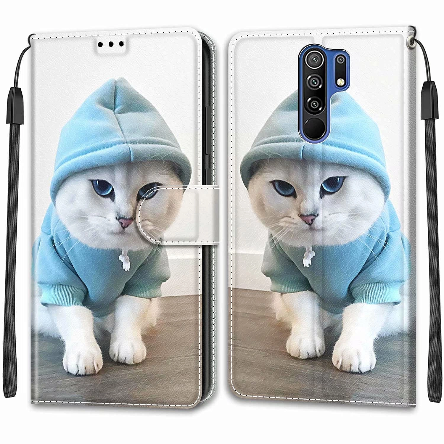 Wallet Case for Xiaomi Redmi 9 - PU Leather + Tpu