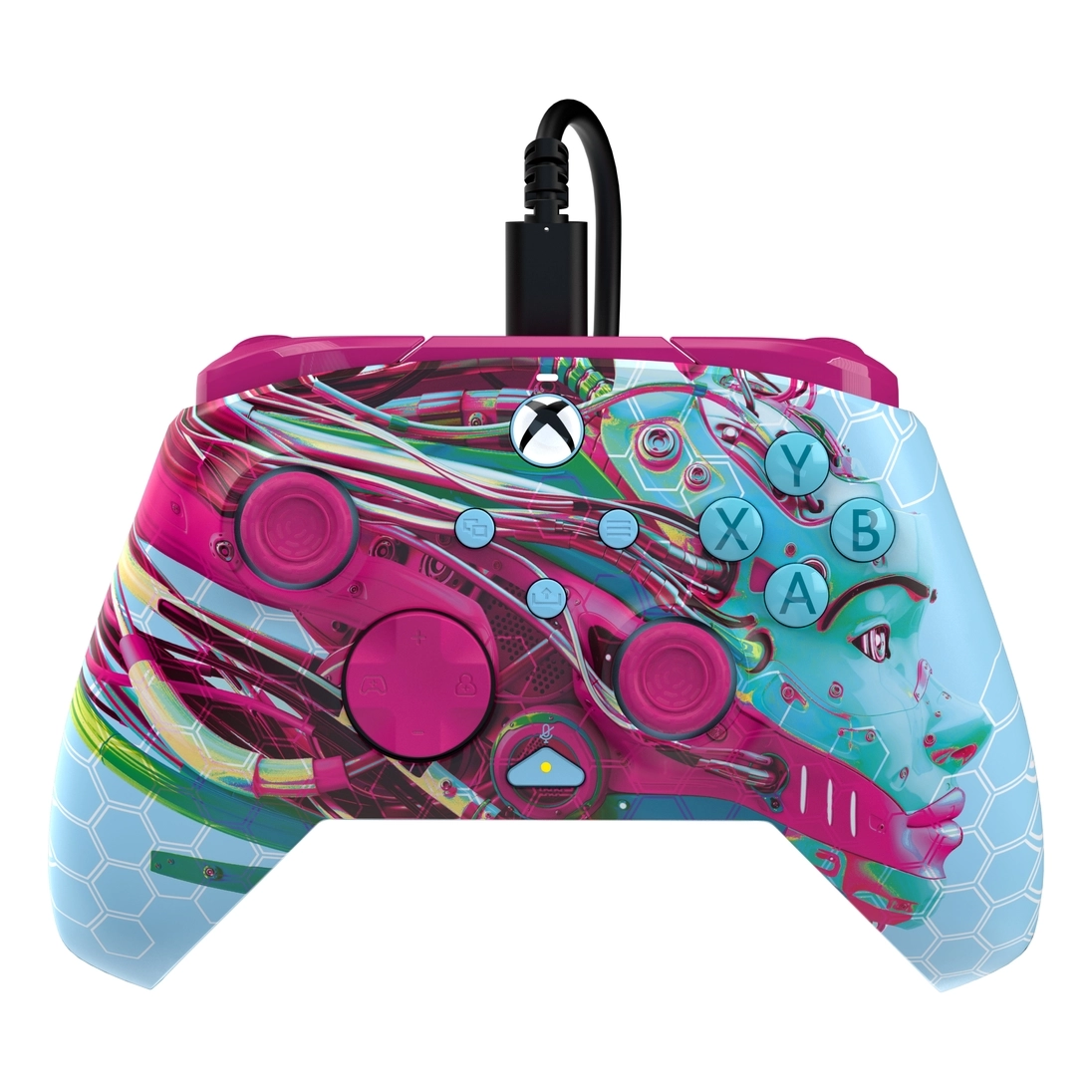 PDP Xbox Series X/S Wired Rematch Controller Android Dreams Glow In The Dark