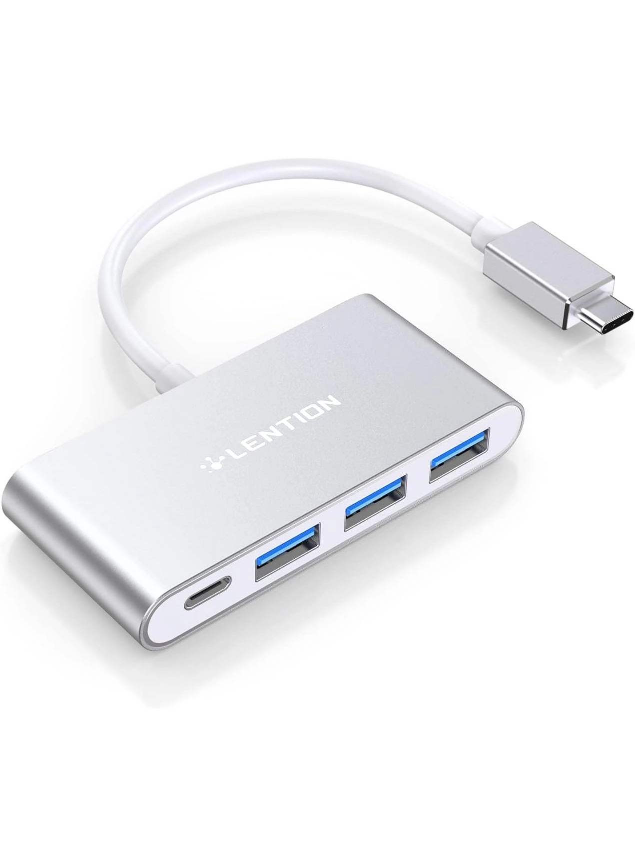 4-in-1 USB-C Hub - 3 USB 3.0 Type-C Power Delivery Space Gray