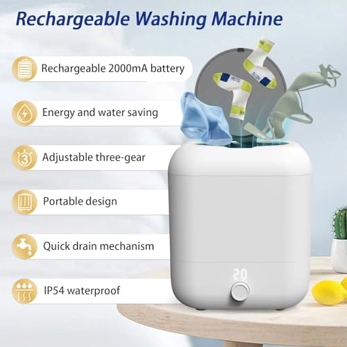 Mini Washing Machine - 5L Portable