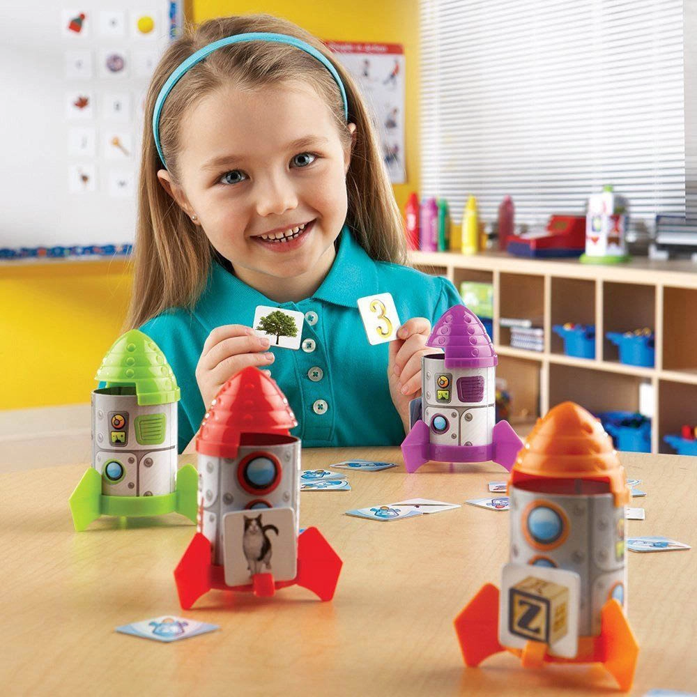 Rhyme & Sort Rockets - Suitable for 4 years & above 8 pieces