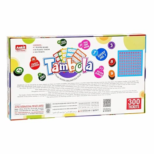 Classic Tambola Game - Age 8+ Years 92 piece(s)