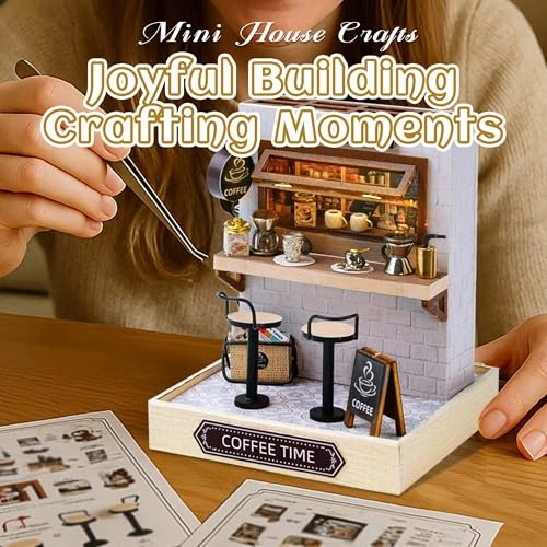 DIY Miniature House Kit - Vintage Coffee Shop