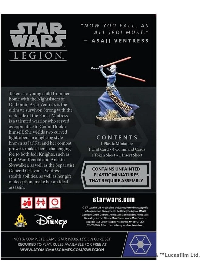 Star Wars: Legion: Asajj Ventress Operative Expansion - Tabletop Miniatures Strategy Game
