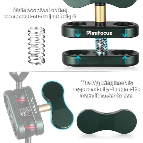 Ball Clamp Mount - Double Socket Arm 360°
