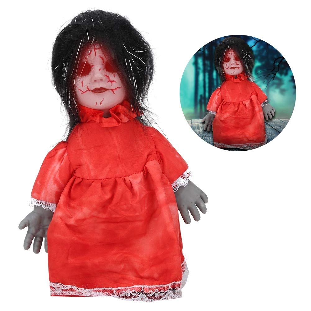 Junlucki Scary Walking Doll - walking ghost baby 1 x Doll about 30 x 20 cm/ 11.8 x 7.9 inches
