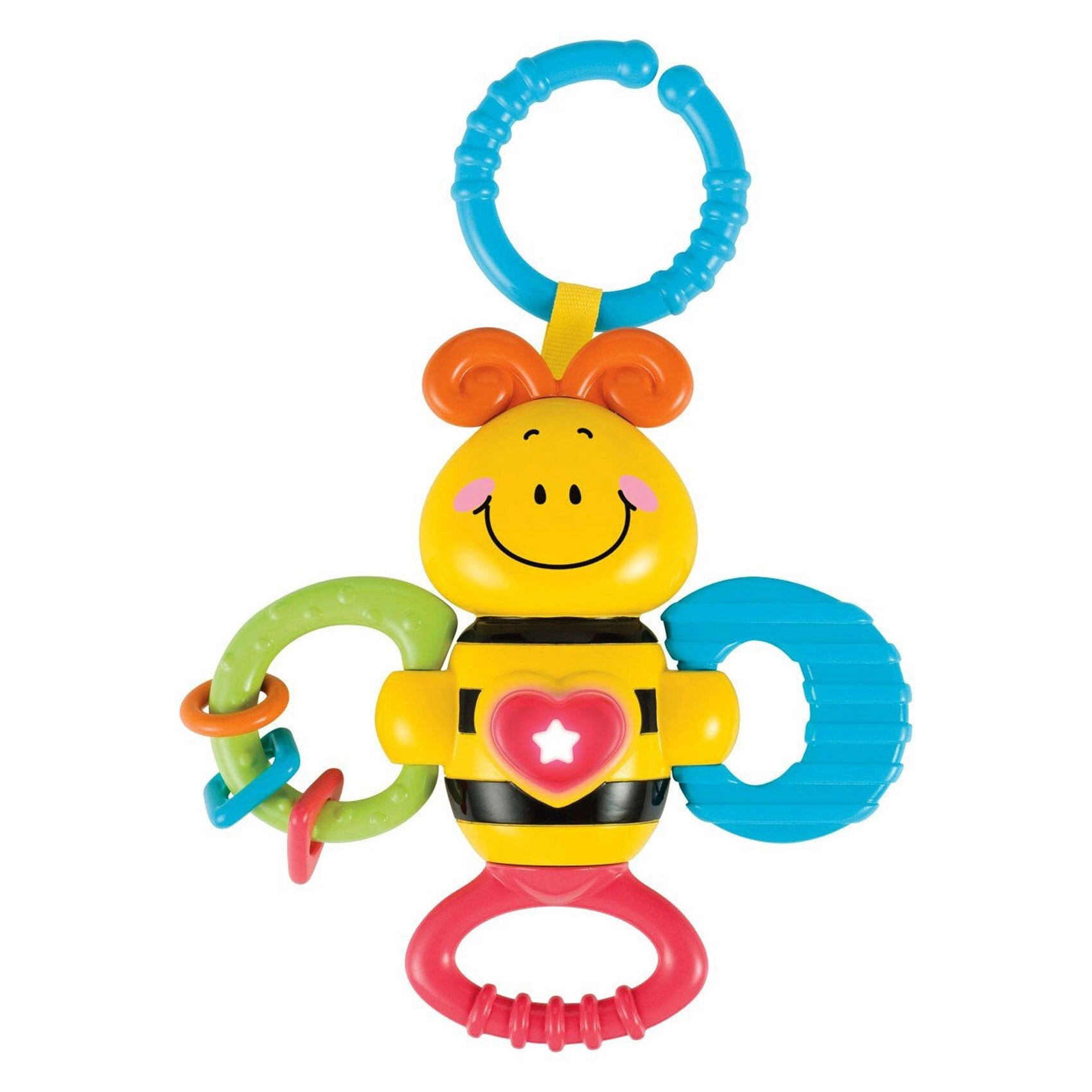 COLOR LAND CHILDRENS TOYS CENTER LLC Light Up Twisty Rattle - 3 M+ Bees