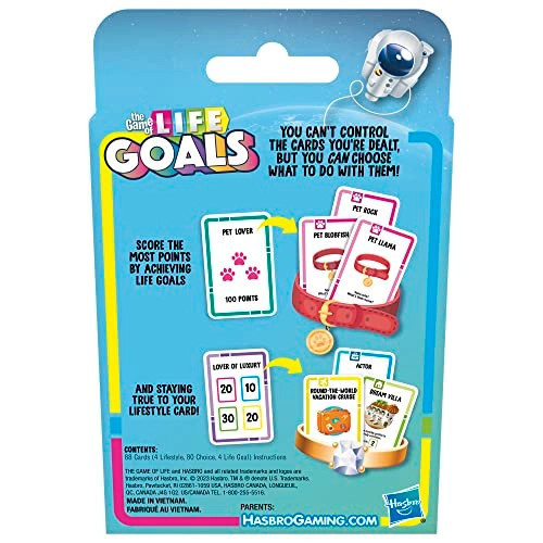 The Game of Life Goals - Card Game
