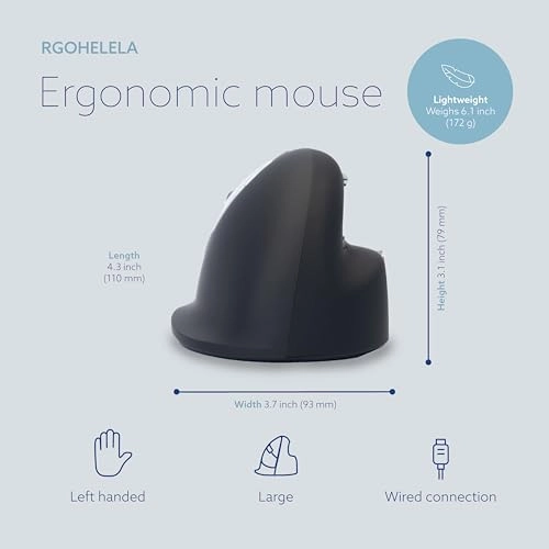 HE Vertical Ergonomic Mouse - USB
