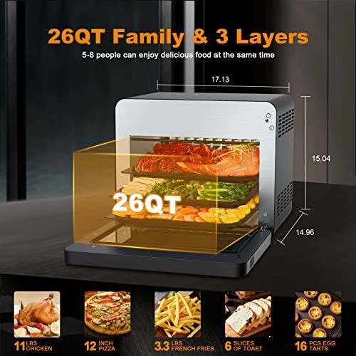 Air Fryer Toaster Oven - 26 Quarts