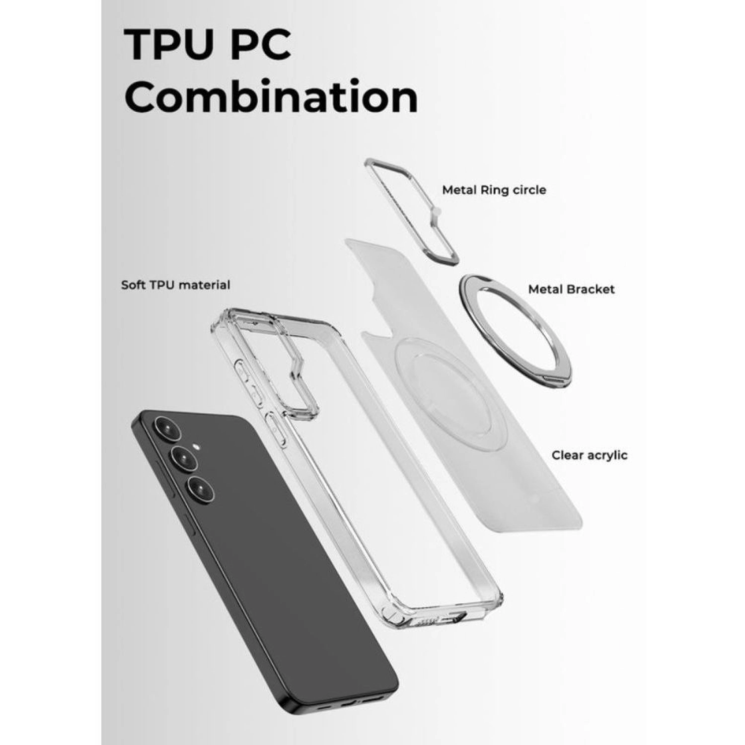 MagSafe Case - Assorted + Tempered Glass Screen Protector for Samsung S25 FE