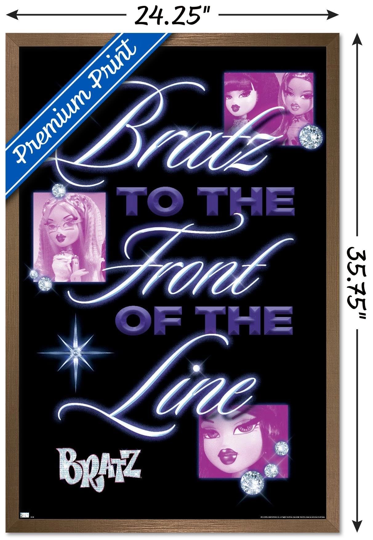 Bratz: Girls Nite Out - Front Of The Line Wall Poster - Paper 34"L x 22.4"W