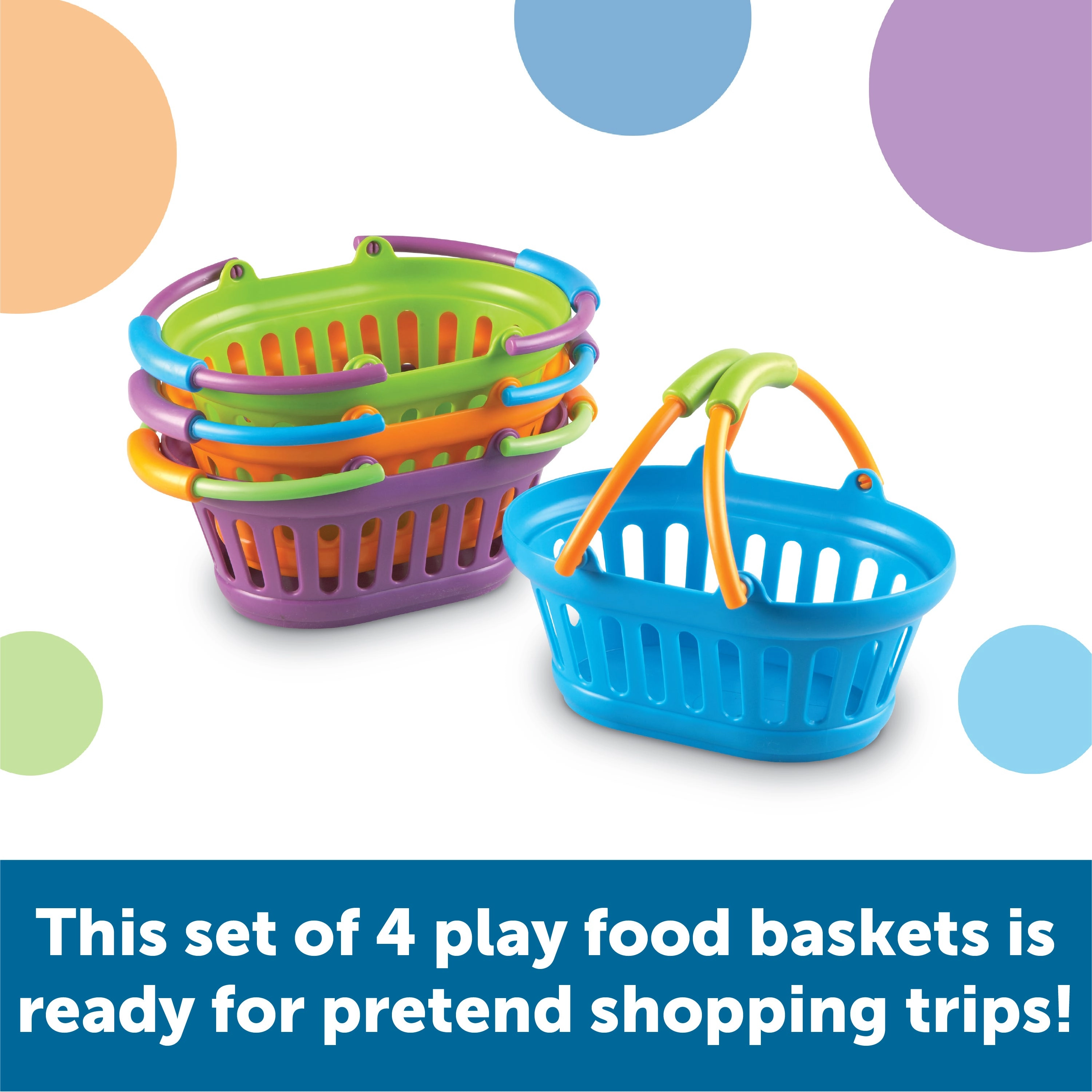 New Sprouts Stack Of Baskets - Suitable for 2 years and above 4 Pcs