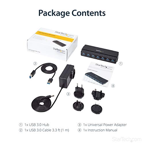 7 Port USB 3.0 Hub - 5 Gbps USB Powered