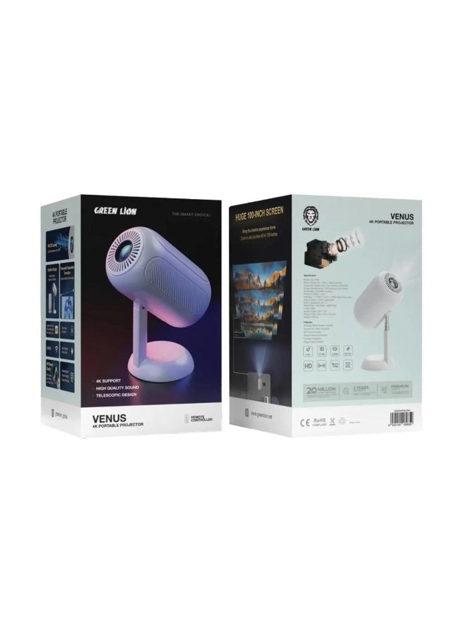 Venus GNVE4KPROJWH 240 ANSI lumens