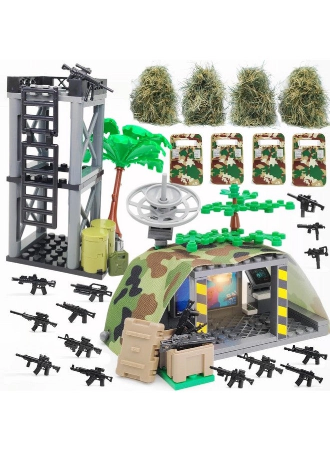 ZHX Camouflage Tent + Command Center + Sentry Guard Tower - Modern Military