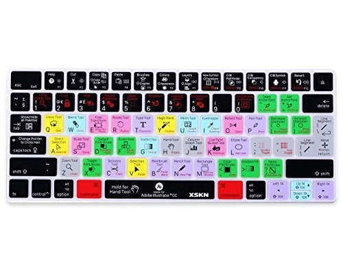 XSKN Illustrator Shortcut Silicone Keyboard Cover Skin - US EU
