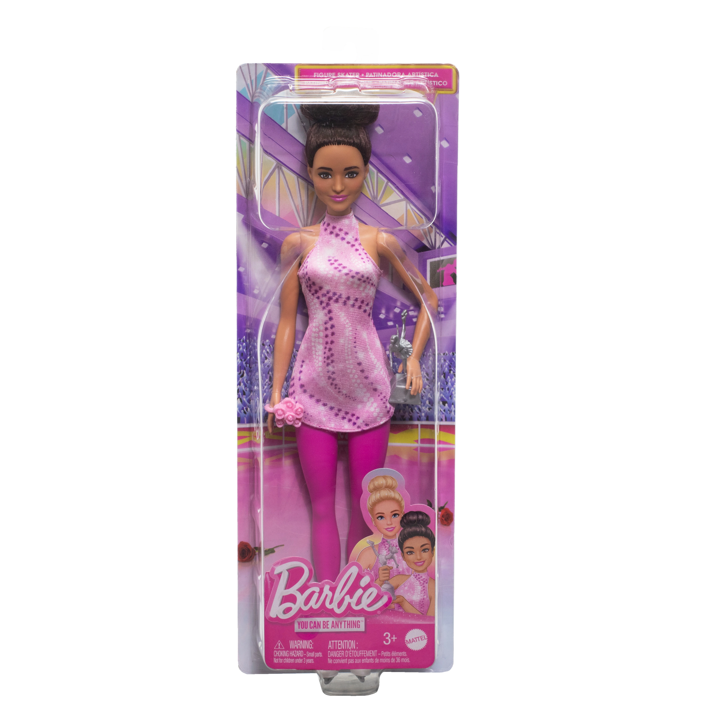 Barbie Careers Fashion Doll - Brunette Ice Skater Ages 3+