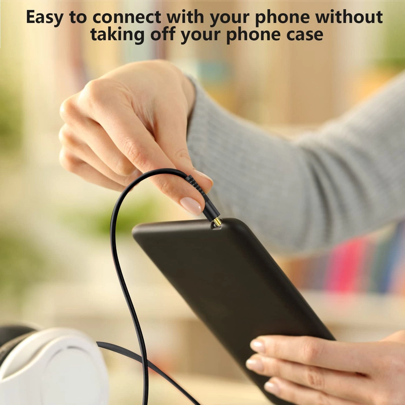 3.5mm Stereo Audio Plug to Plug Cable - 30 Feet