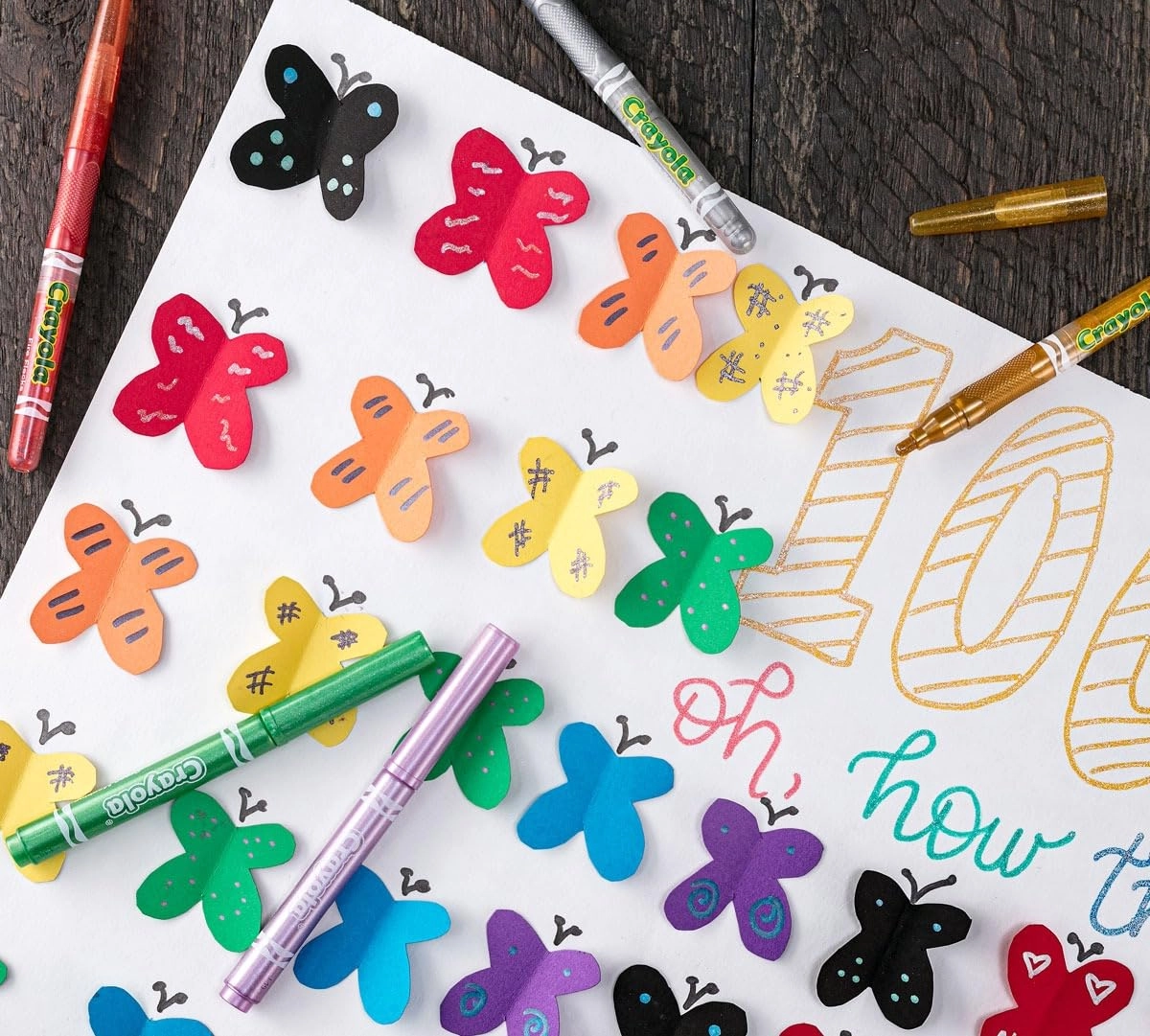 Glitter Markers - Felt tip