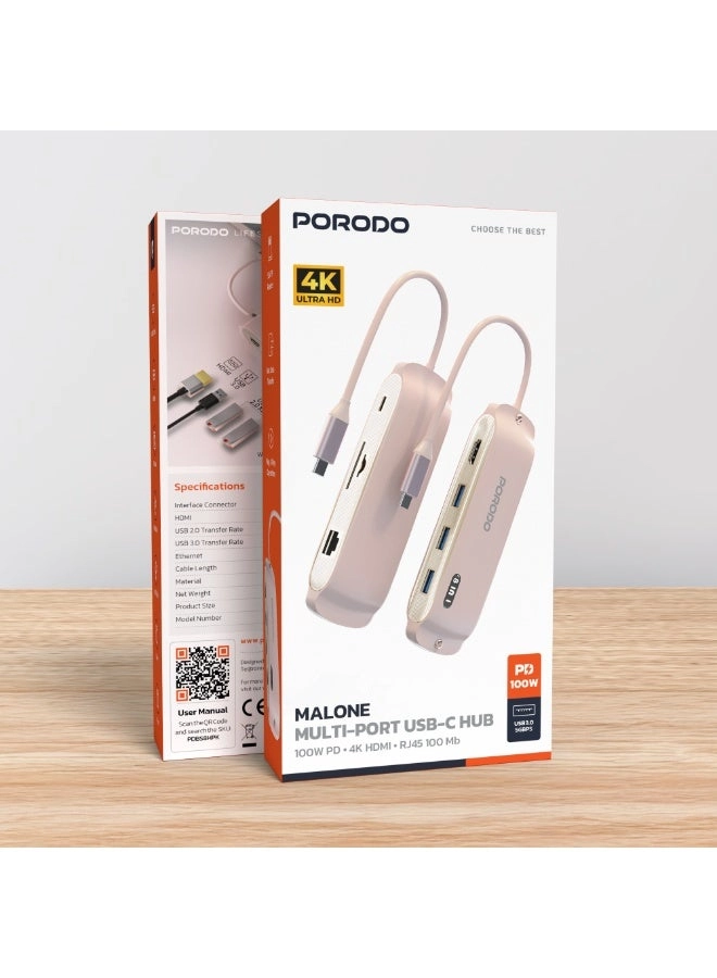 8-in-1 Multi-Port USB Hub