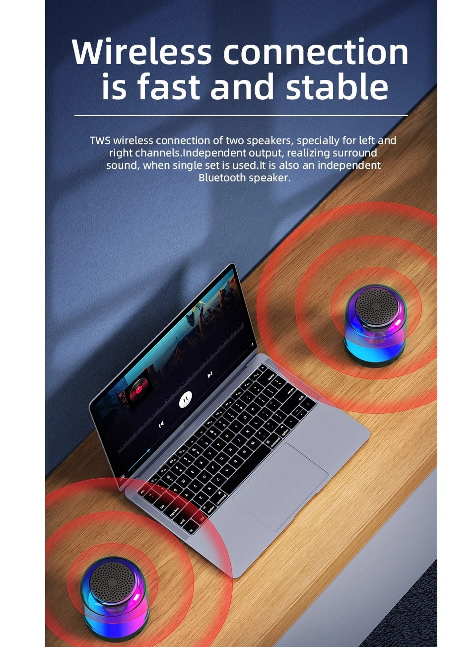 Bluetooth Speaker Lamp - multicolour